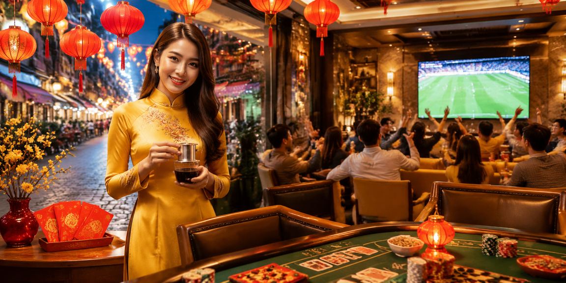 Người dùng Hà Nội chơi bài trực tuyến tại quán cà phê buổi sáng