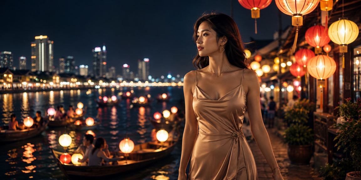 Chợ đêm Sài Gòn với gian hàng quay số trúng thưởng sôi động